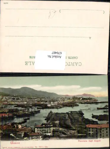 670487,Genova Genua Panorama dagli Angeli Italy