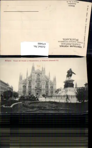 670488,Doppelton Milano Piazza del Duomo Italy