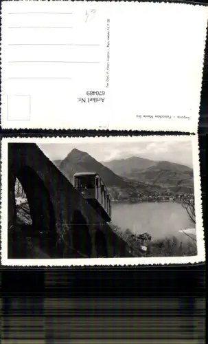 670489,Foto Ak Lugano Funicolare Monte Bre Italy