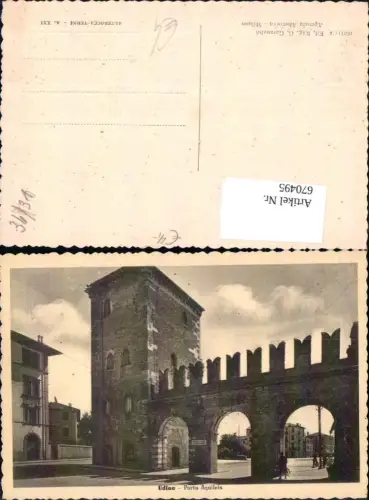 670495,Udine Porta Aquileia Italy
