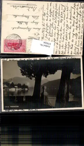 670504,Foto Ak Tremezzo Ansicht Küste Baum Italy