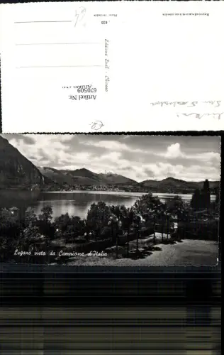 670509,Foto Ak Lugano visto da Campione d Italia Italy