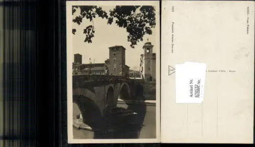 670532,Foto Ak Roma Rom Ponte Fabricio Brücke Italy