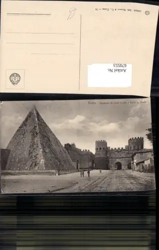 670553,Roma Rom Piramide di Caio Cestio e Porta S. Paolo Pyramide Italy