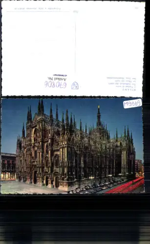 670806,Milano Mailand Il Duomo di notte Der Dom b. Nacht Italy