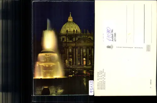 671380,Rome Rom Roma Basilica di S. Pietro St Peter Dom b. Nacht Italy