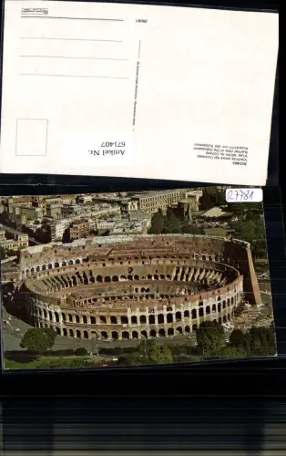 671407,Rome Rom Roma Veduta aerea del Colosseo Kolosseum Italy