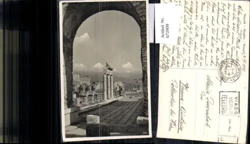 672909,Foto Ak Napoli Naples Neapel Pompeij Archäologie Italy