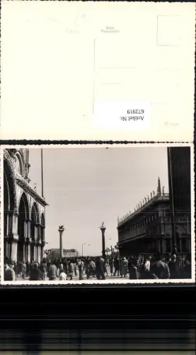 672919,Foto Ak Venezia Venedig Markusplatz Italy