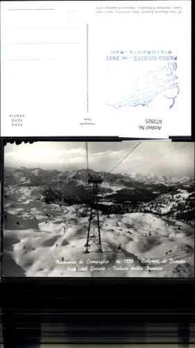 672925,Foto Ak Sankt Maria im Pein Madonna di Campiglio Dolomiti di Brento Piste del Groste