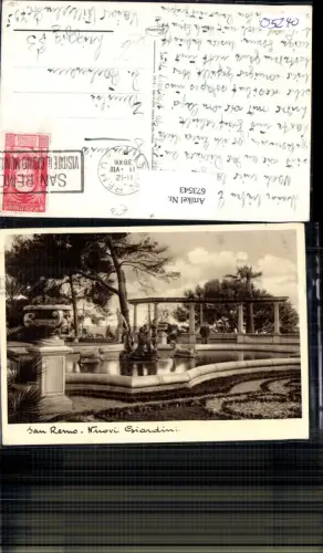673543,San Remo Sanremo Nuovi Giardini Brunnen Italy
