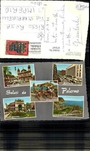 673547,Mehrbild Ak Palermo Chiesa S. Domenico Politeama Garibaldi Italy