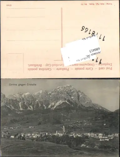 680413 Belluno Cortina d Ampezzo pub Figl 771