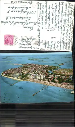 691621 tolle AK Grado Luftbild Fliegeraufnahme