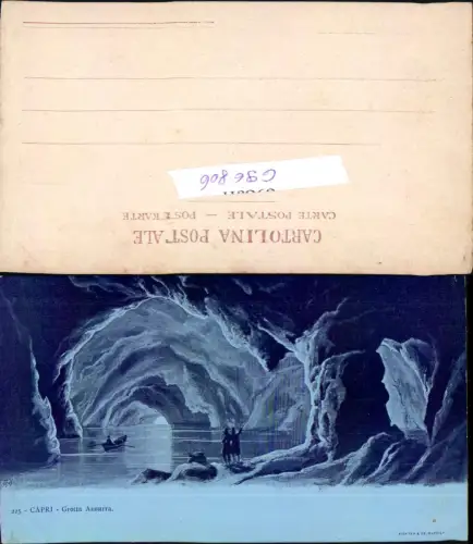 696806 Capri Grotte Höhle Azzurra pub Richter Ernesto 225