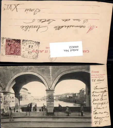 696822 Firenze Florenz Leute 1905