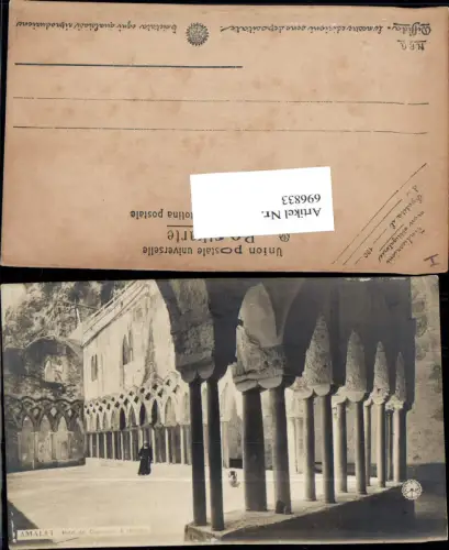 696833 Foto-AK Amalfi Hotel del Capuccini Mönch pub NPG