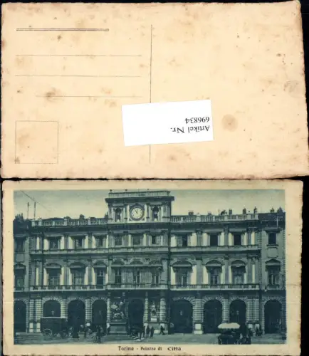 696834 Turin Torino Palazzo di Citta Kutsche
