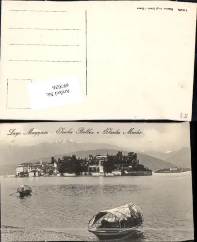 697026 Lago Maggiore Isola Bella Isola Madre Boote