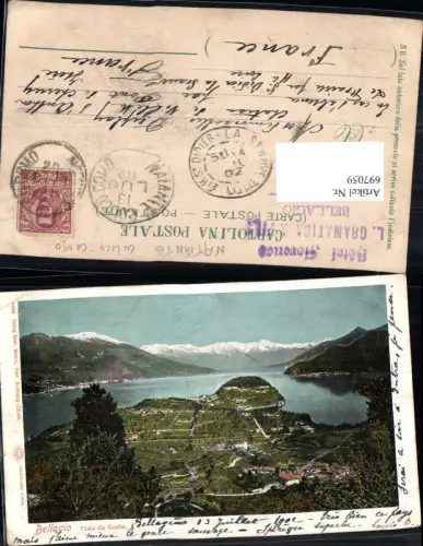 697059 Lago di Como Comersee Bellagio Vista da Gorla