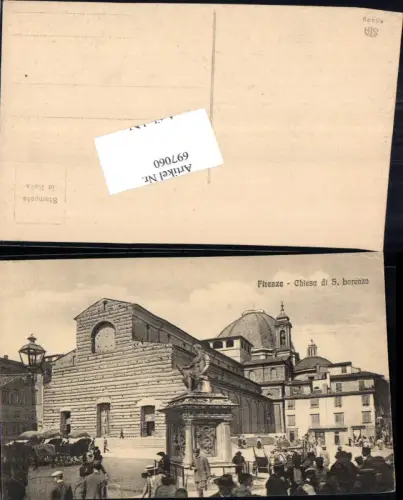 697060 Firenze Florenz Chiesa di San Lorenzo