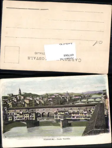 697068 Florenz Firenze Ponte Vecchio Brücke