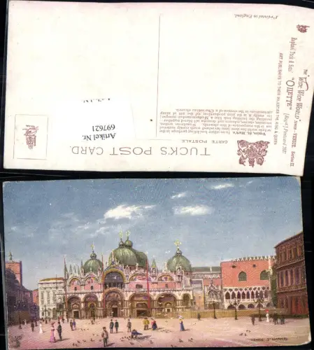 697621 Venezia Venedig San Marco pub Tuck 7037