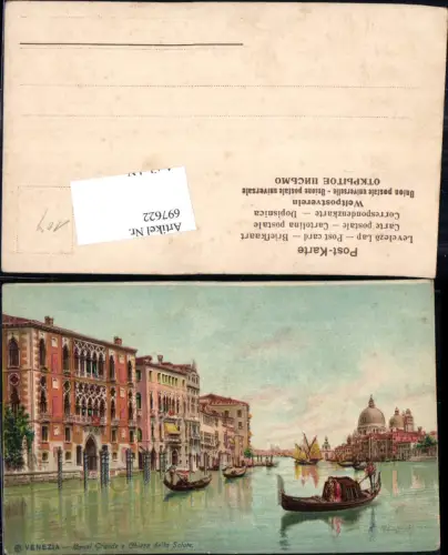 697622 C. Menegazzi Venezia Venedig Canal Grande Gondel