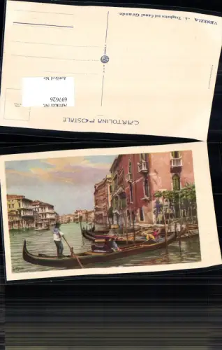 697626 G. Aroldi Venezia Venedig Traghetto Canal Grande Gondel