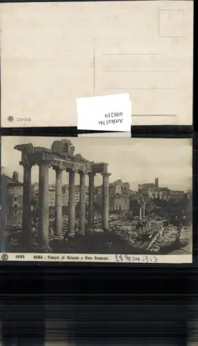 698219 Rom Roma Templo di Saturno Foro Romano Photo Postcard