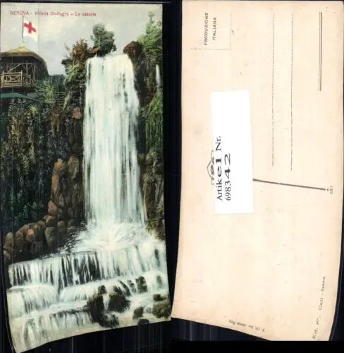 698342 Genova Genua Cascade Wasserfall Villerta di Negro