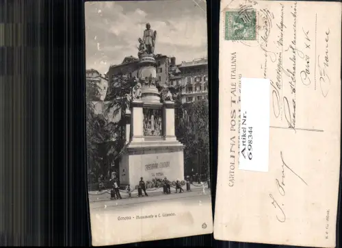 698344 Genova Genua Monumento C. Colombo