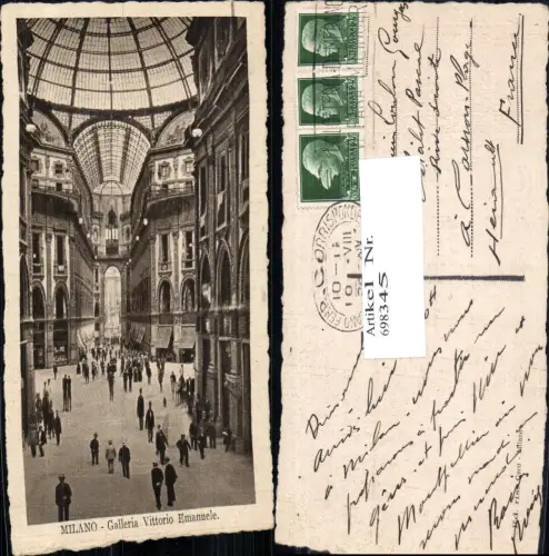 698345 Milano Mailand Galleria Vittorio Emanuele