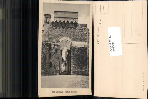 698378 San Gimignano Porta San Giovanni