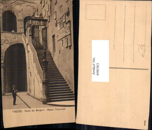 698383 Firenze Florenz Scala del Bargello Museo