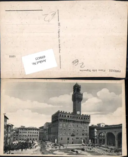 698635 Italy Firenze Florenz Piazza della Signoria