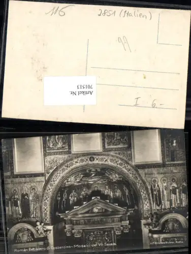 701513 Rom Roma Battistero di Constanino pub Ernesto Richter 397