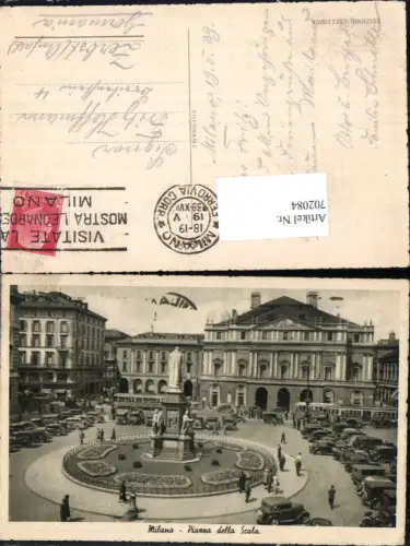 702084 Italy Mailand Milano Piazza della Scala Autos