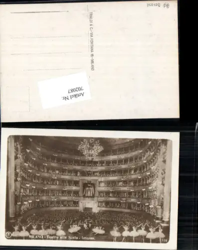 702087 Italy Mailand Milano Teatro alla Scala Interno Theater Innen