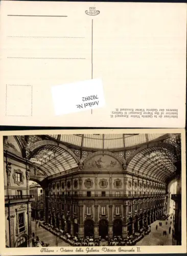 702092 Italy Mailand Milano Interno della Galleria