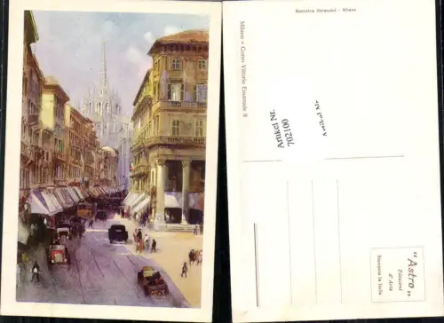 702100 Künstler AK Italy Mailand Milano
