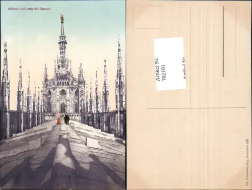 702101 Italy Mailand Milano Sul tetto del Duomo
