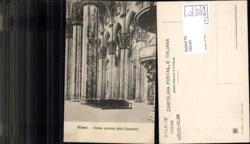 702103 Italy Mailand Milano Veduta parziale della Cattedrale