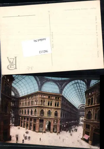 702112 Italy Napoli Neapel Interno Galleria Umberto