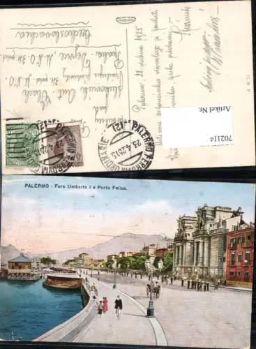 702114 Palermo Foro Umberto I. Porta Felice Hafen Partie