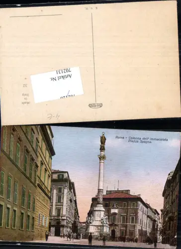 702131 Italy Rom Roma Colonna dell immacolata Piazza Spagna