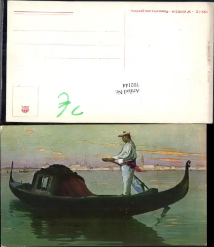 702144 tolle AK Italy Venedig Venezia Gondel Boot