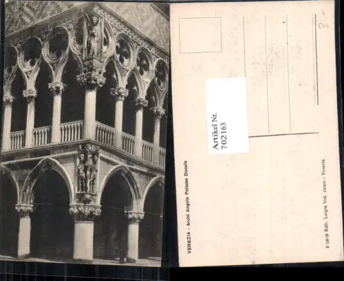702163 Italy Venedig Venezia Archi Angolo Palazzo Ducale