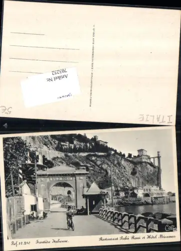 703252 Grenze Italien Hotel Miramar Restaurant Balzi Rossi Ventimiglia