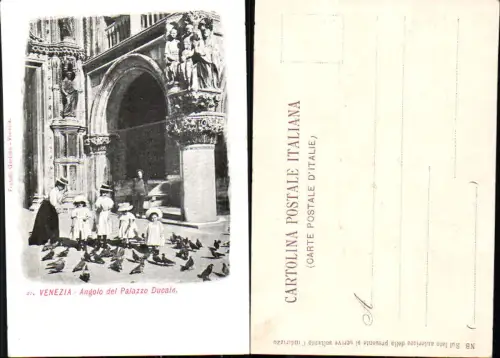 704739 Venezia Venedig Tauben Angolo Palazzo Ducale